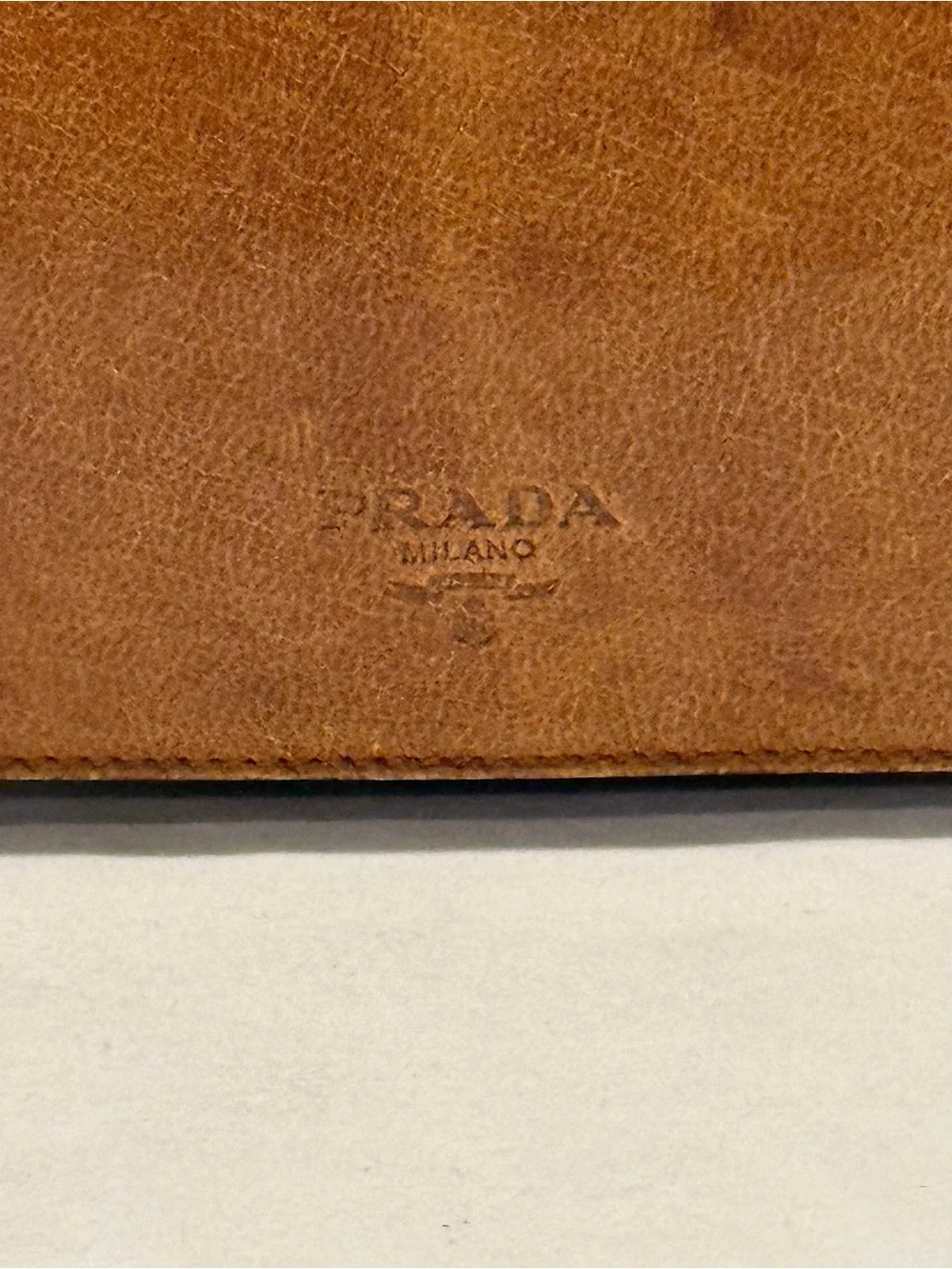 Y2K Prada Brown Leather Tote Or ShyBag with Tortoiseshell Chain Straps